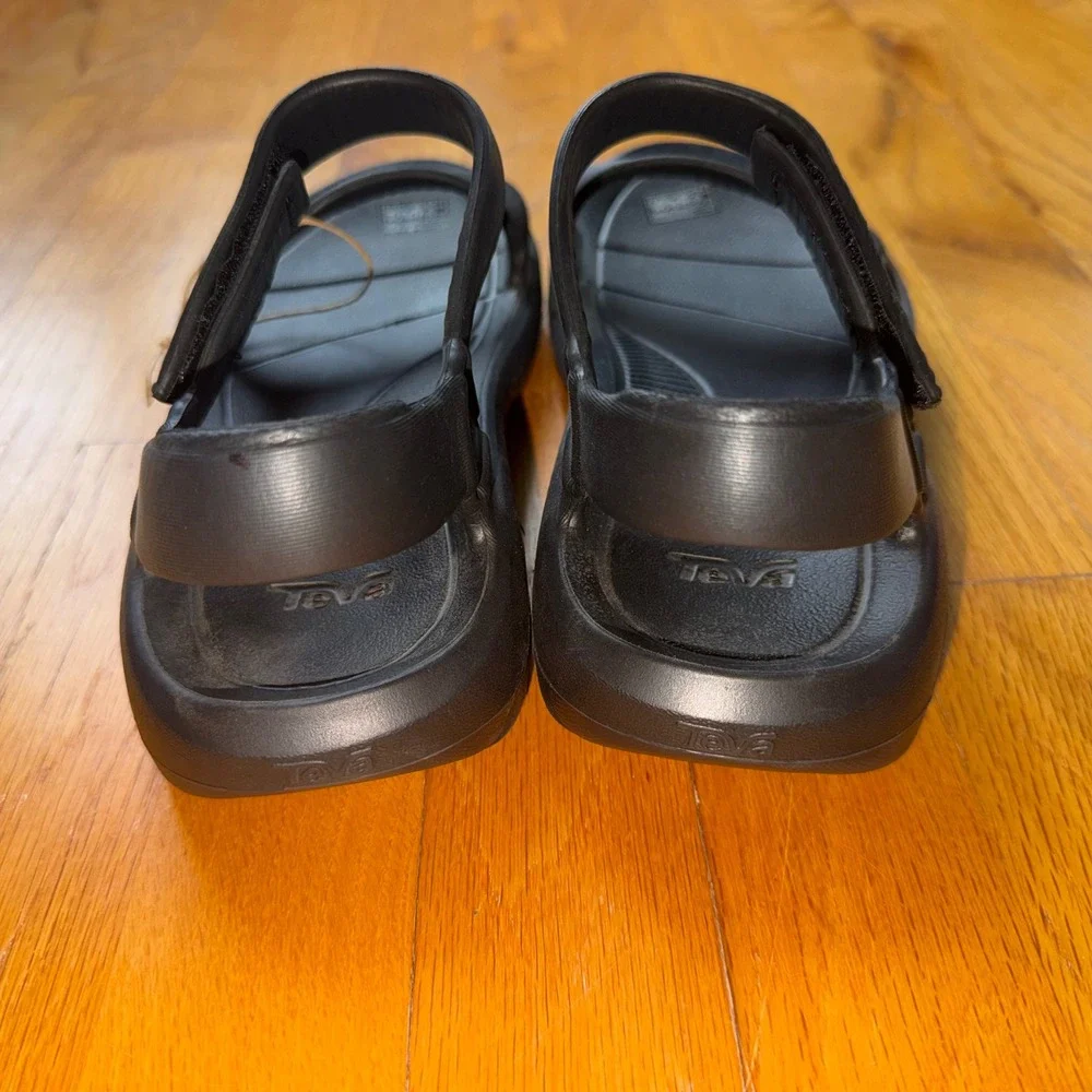 New Teva Hurricane Drift Black EVA Water Sandals Womens 8 Casual Athleisure